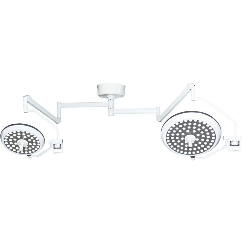 Светильник хирургический потолочный двухкупольный LED MK-D700/500ZF Medik