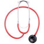 Стетоскоп двухголовочный со сменными диафрагмами, Sonus-Flex, красный, Luxamed