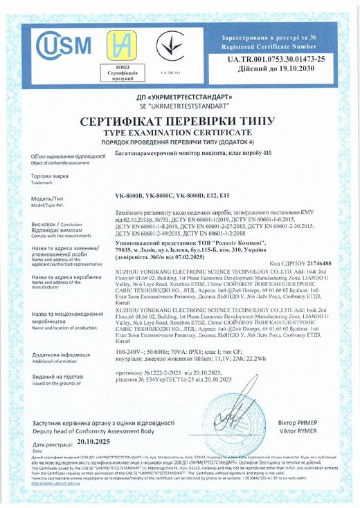 Сертифікат RODOLIT